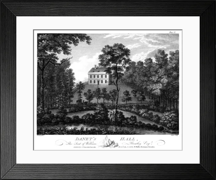 Framed Print : DANETs HALL / LEICS 1789 Framed Print : DANETs HALL / LEICS 1789