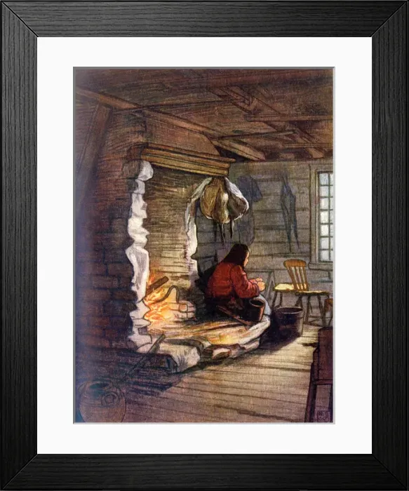 Framed Print : Preparing Dinner, Saelbo Framed Print : Preparing Dinner, Saelbo