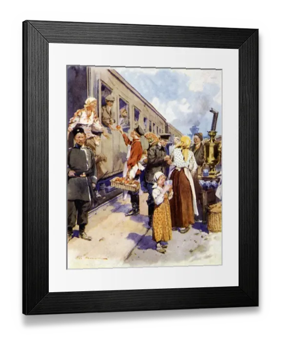 Framed Print : At a Country Station Framed Print : At a Country Station