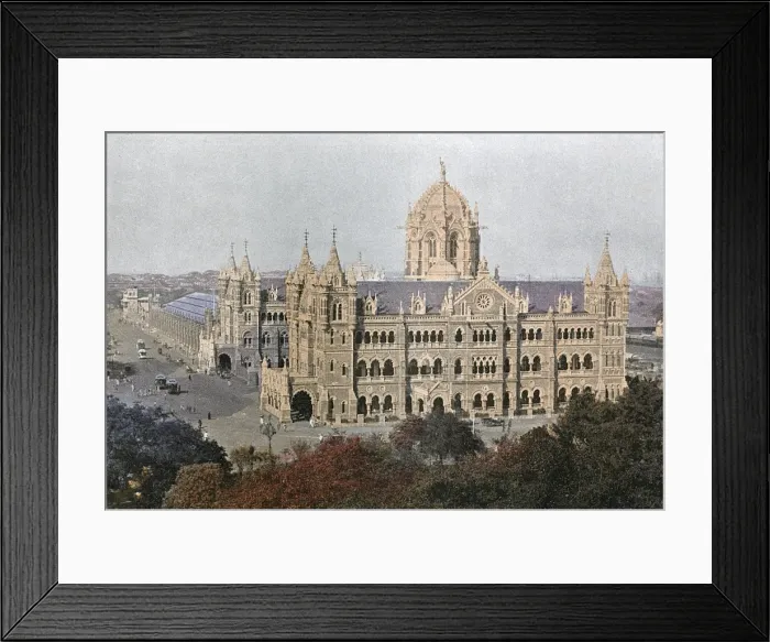 Framed Print : Victoria Station, Bombay Framed Print : Victoria Station, Bombay