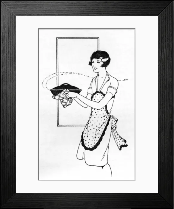 Framed Print : Housewife W / Soup 1930 Framed Print : Housewife W / Soup 1930