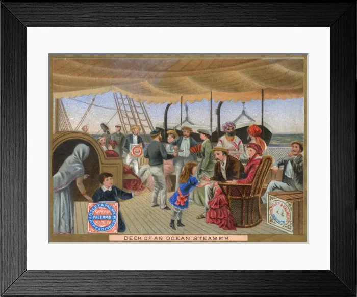 Framed Print : Passengers Eat Biscuits Framed Print : Passengers Eat Biscuits