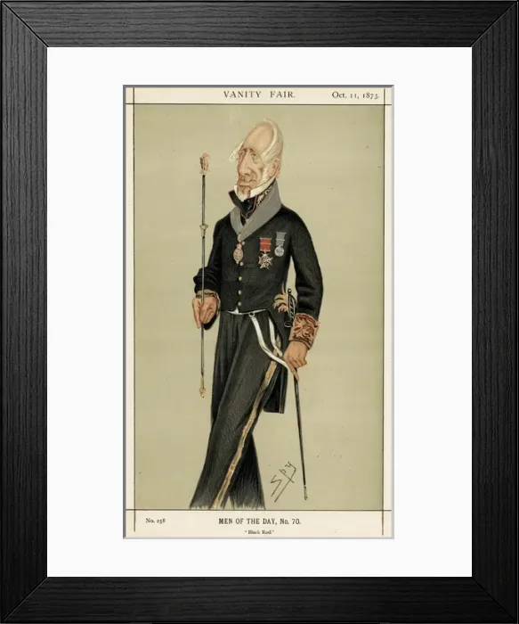 Framed Print : BLACK ROD / 1873 Framed Print : BLACK ROD / 1873
