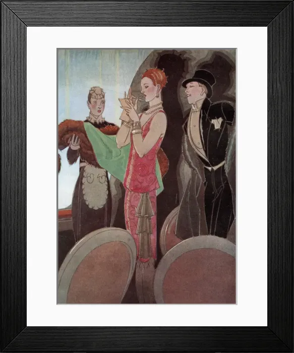 Framed Print : Make-up at the theatre 1927 Framed Print : Make-up at the theatre 1927
