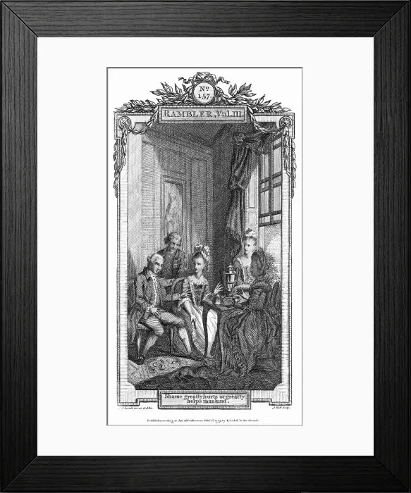 Framed Print : Social / Tea Party 18C Framed Print : Social / Tea Party 18C