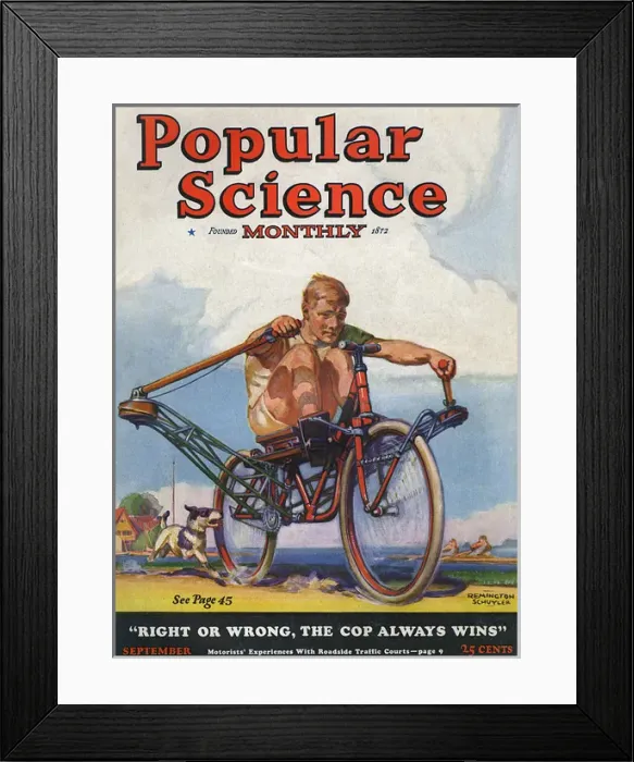 Framed Print : Arm-Driven Bicycle Framed Print : Arm-Driven Bicycle
