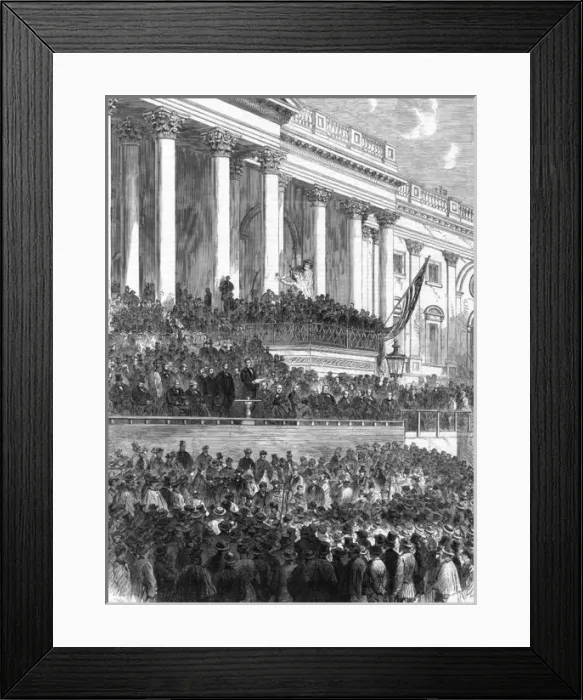 Framed Print : Inauguration of Abraham Lincoln Framed Print : Inauguration of Abraham Lincoln