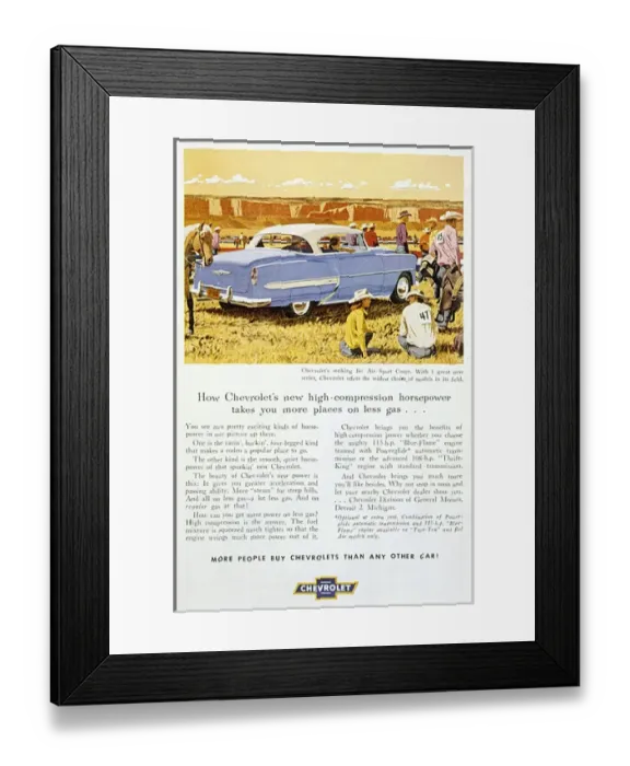 Framed Print : Chevrolet Bel Air Framed Print : Chevrolet Bel Air