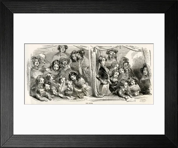 Framed Print : Pantomime audience 1850 Framed Print : Pantomime audience 1850