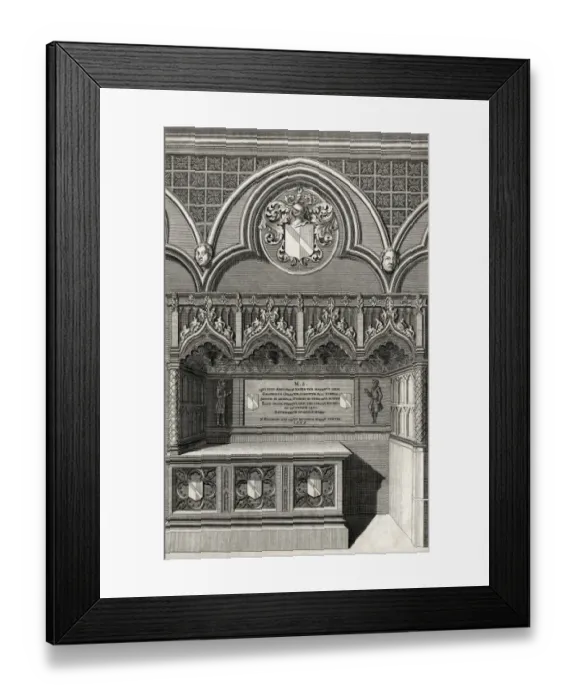 Framed Print : Chaucer / Tomb Framed Print : Chaucer / Tomb