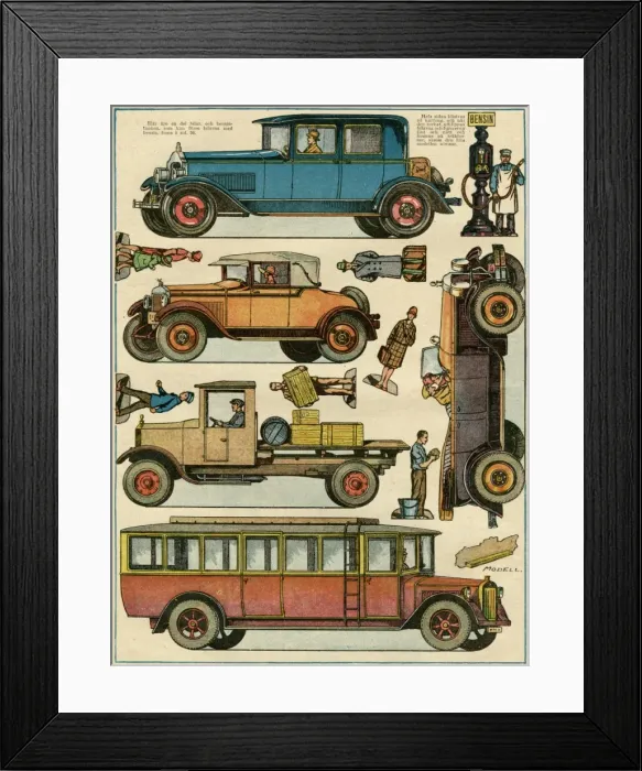 Framed Print : Car Cut-Outs Framed Print : Car Cut-Outs