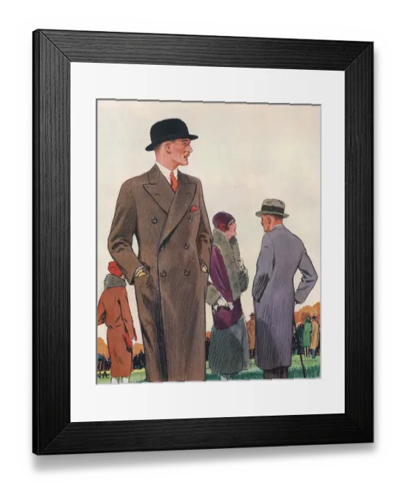 Framed Print : Brown D-B Coat 1928 Framed Print : Brown D-B Coat 1928