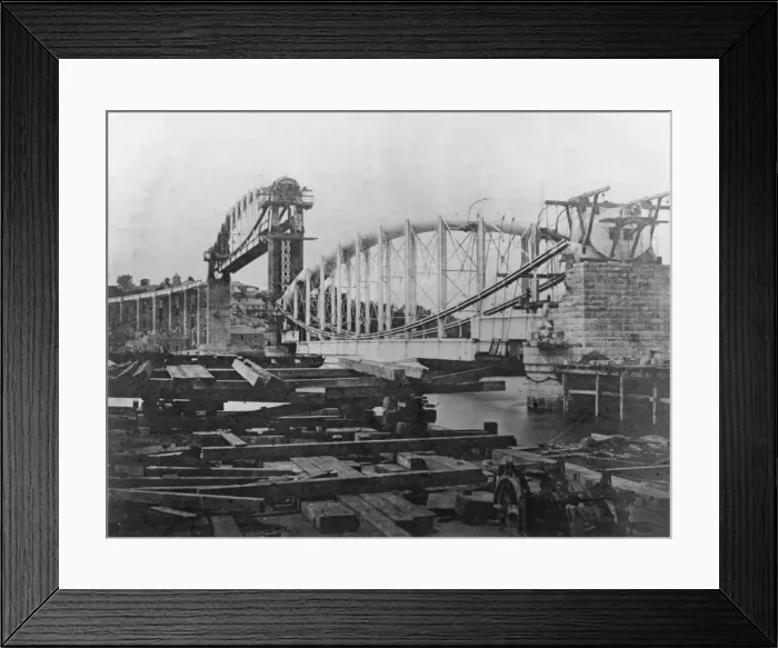 Framed Print : Saltash Viaduct Constr Framed Print : Saltash Viaduct Constr