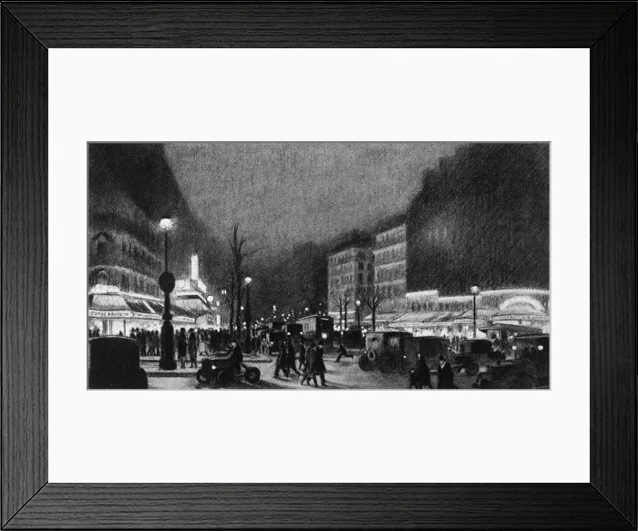 Framed Print : Boulevard Montparnasse Framed Print : Boulevard Montparnasse
