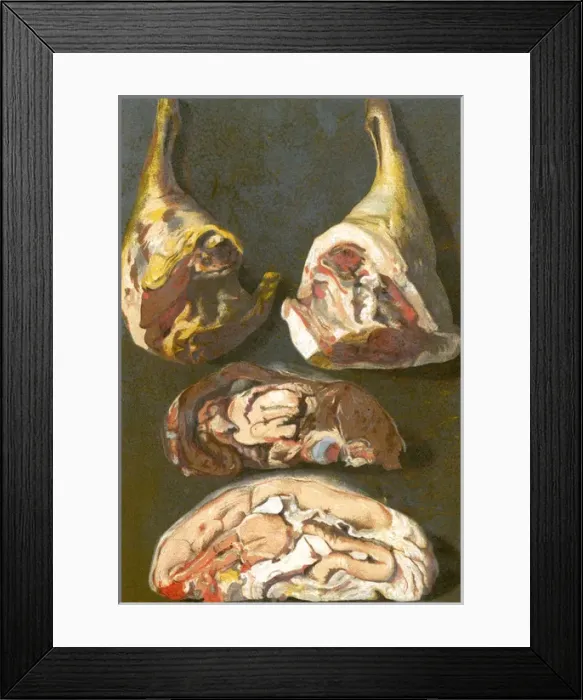 Framed Print : Cuts of Veal and Mutton Framed Print : Cuts of Veal and Mutton