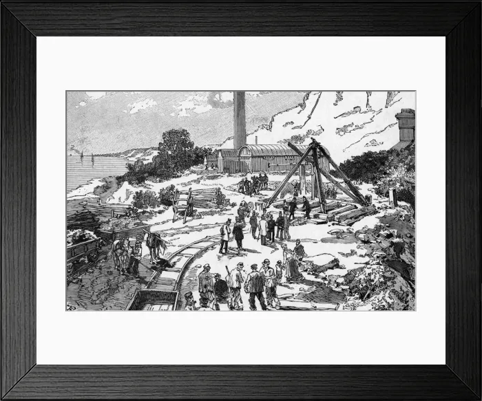Framed Print : View of English Workings Framed Print : View of English Workings