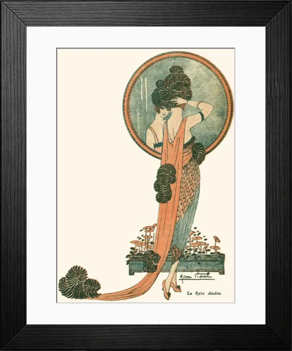 Framed Print : Evening Dress 1919 Framed Print : Evening Dress 1919