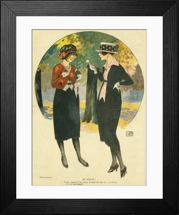 Framed Print : Feminine Boater 1919 Framed Print : Feminine Boater 1919