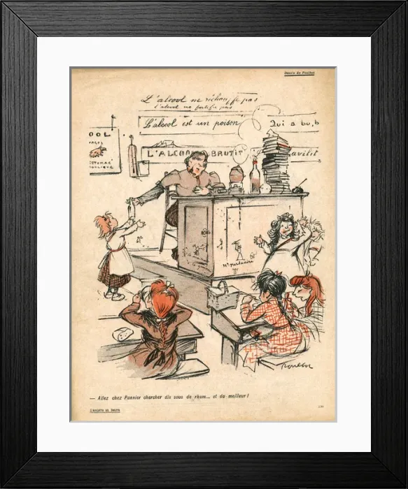 Framed Print : Ten Sous of Rum Please Framed Print : Ten Sous of Rum Please
