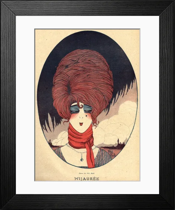 Framed Print : Big Hair of 1917 Framed Print : Big Hair of 1917