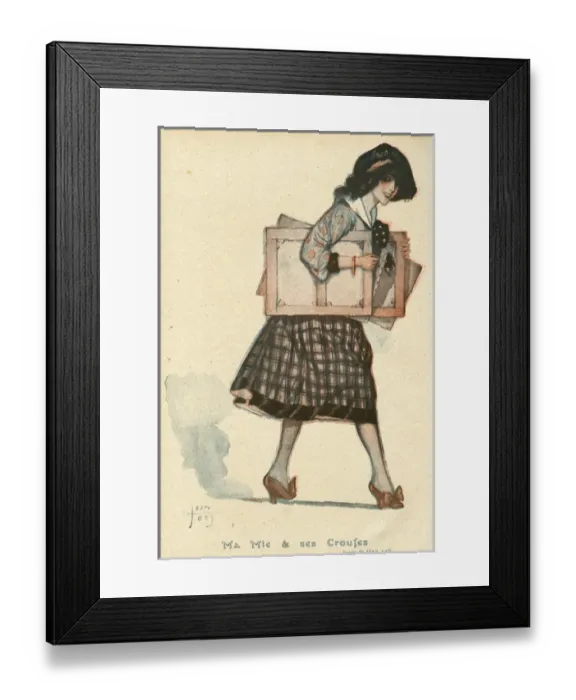 Framed Print : Art Student Fashion 1918 Framed Print : Art Student Fashion 1918