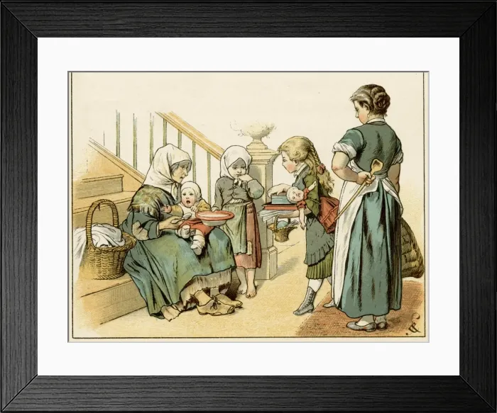 Framed Print : Feeding German Poor Framed Print : Feeding German Poor