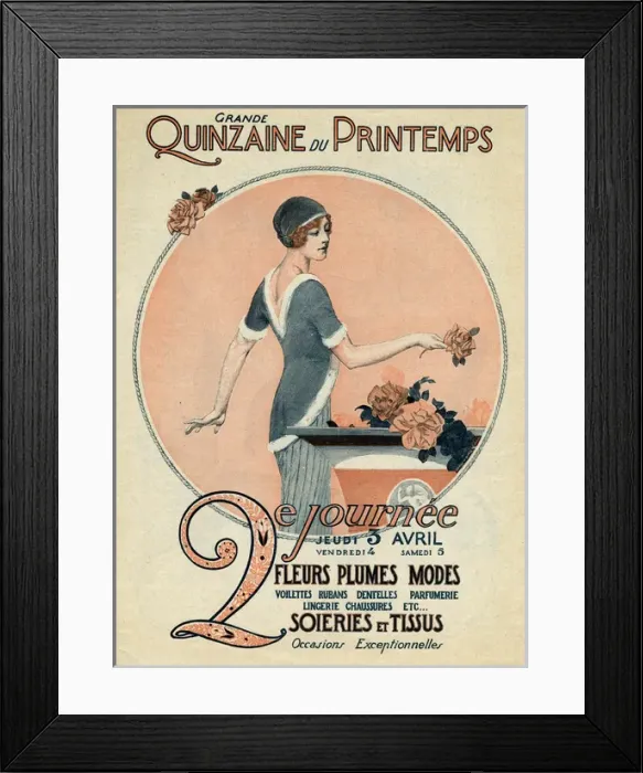 Framed Print : Fur Trimmed Tunic 1914 Framed Print : Fur Trimmed Tunic 1914