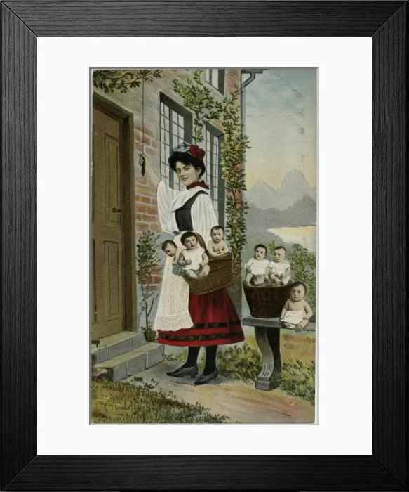 Framed Print : Door-To-Door Babies Framed Print : Door-To-Door Babies