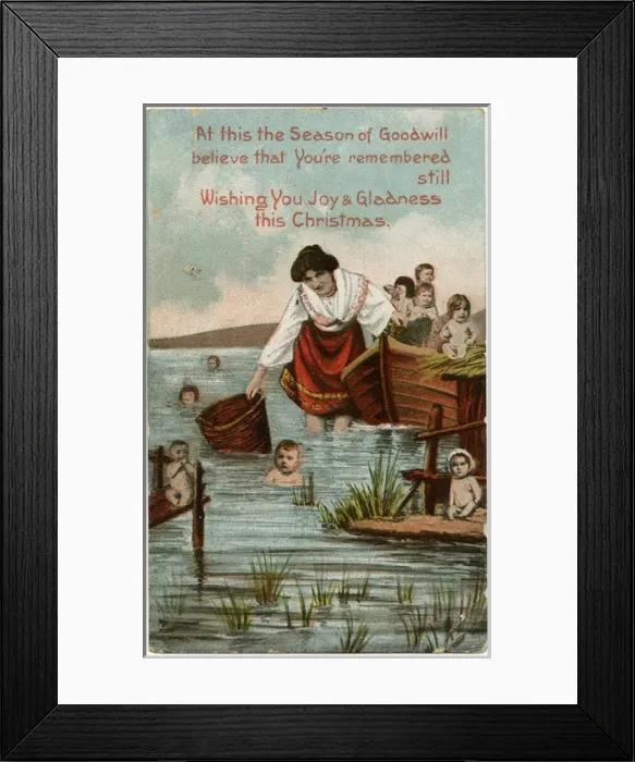 Framed Print : Baskets of Babies Framed Print : Baskets of Babies
