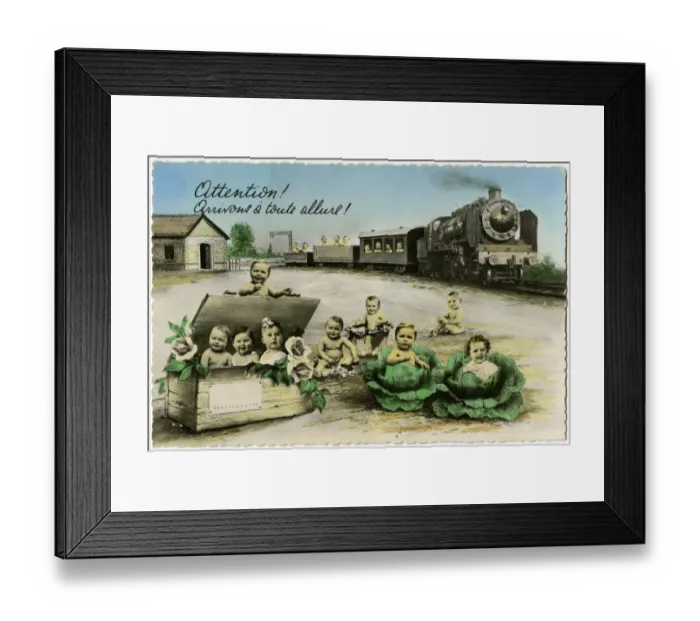Framed Print : Babies by Train-Load Framed Print : Babies by Train-Load