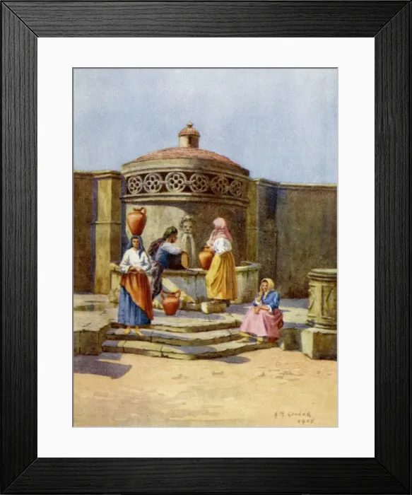 Framed Print : Public Fountain Portugal Framed Print : Public Fountain Portugal
