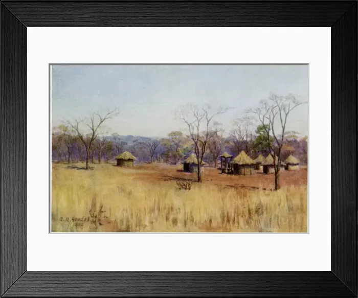 Framed Print : Kaffir Huts Framed Print : Kaffir Huts