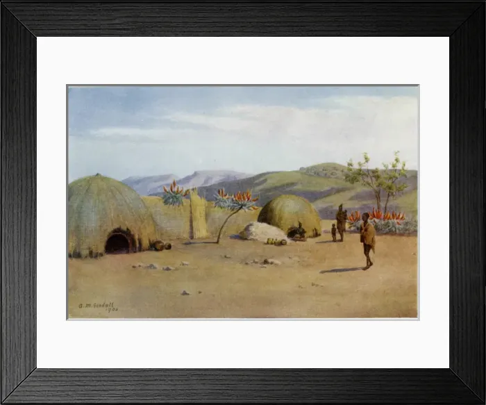 Framed Print : Kaffir Kraal Framed Print : Kaffir Kraal