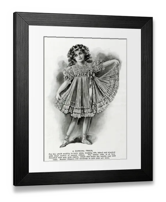 Framed Print : Dancing Frock 1909 Framed Print : Dancing Frock 1909