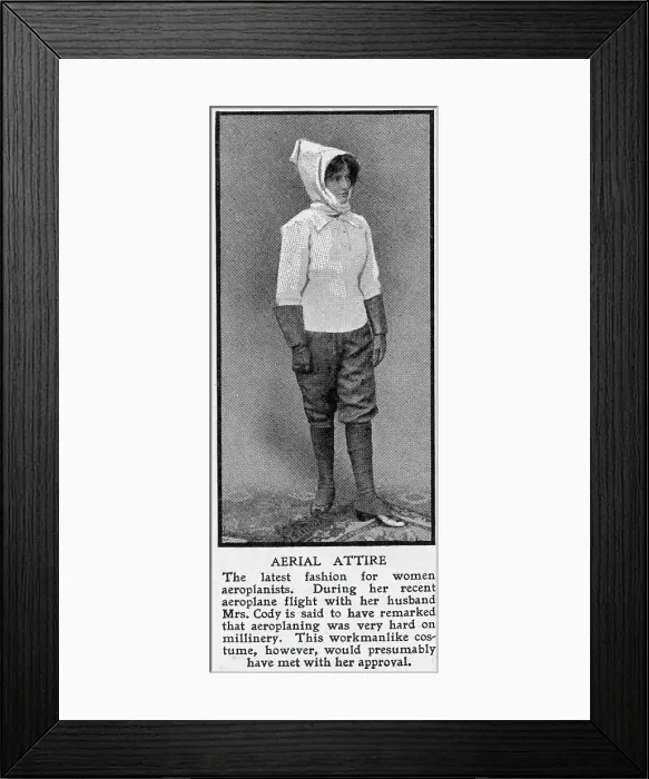 Framed Print : Mrs. Cody / Aviator Framed Print : Mrs. Cody / Aviator
