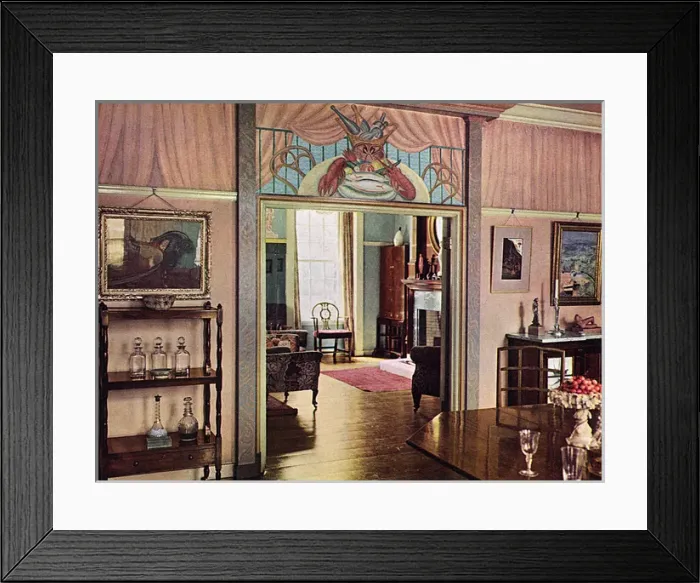 Framed Print : Dining Room / 1933 Framed Print : Dining Room / 1933