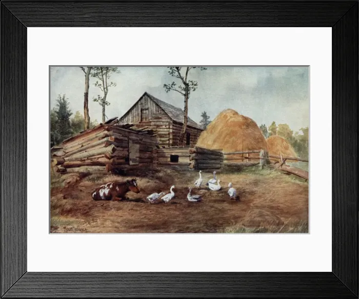 Framed Print : Settlers Homestead Framed Print : Settlers Homestead