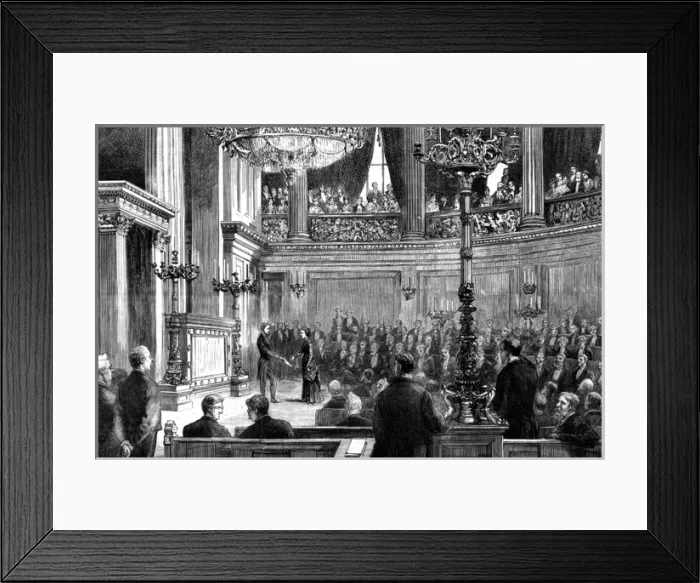 Framed Print : Norway Univ Woman 1882