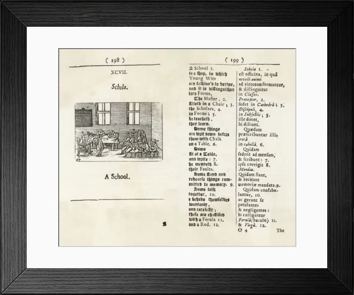 Framed Print : Classroom Scene 17C Framed Print : Classroom Scene 17C