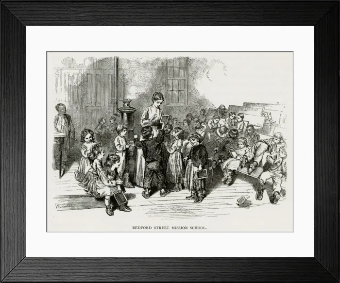 Framed Print : USA Mission School 1875 Framed Print : USA Mission School 1875