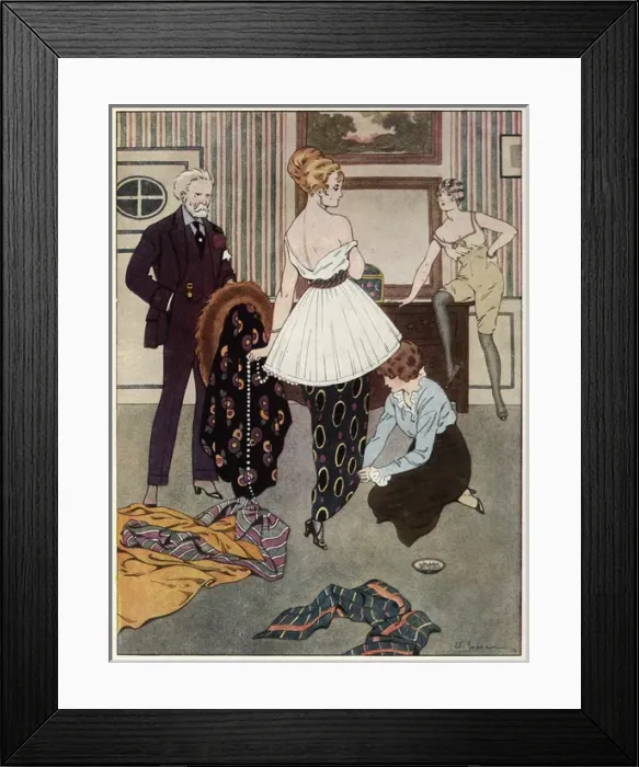 Framed Print : At Dressmakers 1913 Framed Print : At Dressmakers 1913