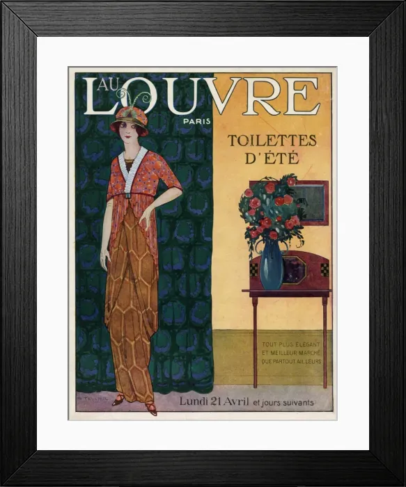 Framed Print : Tunic dress circa 1912 Framed Print : Tunic dress circa 1912
