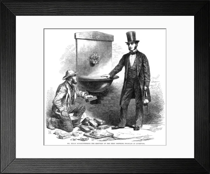 Framed Print : Melly Drinking Fountain Framed Print : Melly Drinking Fountain