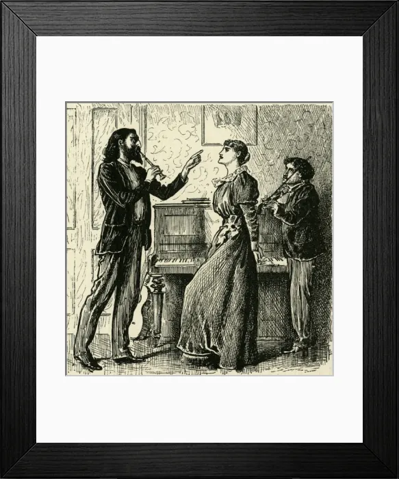 Framed Print : Du Maurier / Trilby / 1894 Framed Print : Du Maurier / Trilby / 1894
