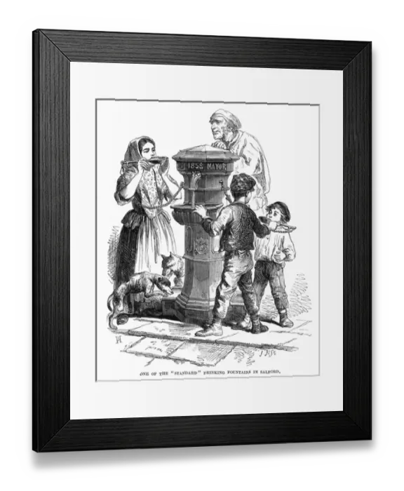Framed Print : Salford Drink Fountain Framed Print : Salford Drink Fountain