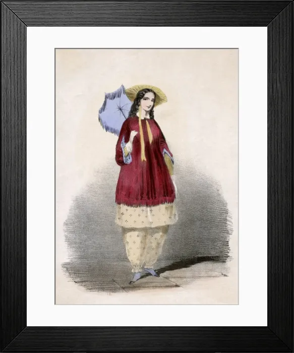 Framed Print : Bloomer & Parasol Framed Print : Bloomer & Parasol