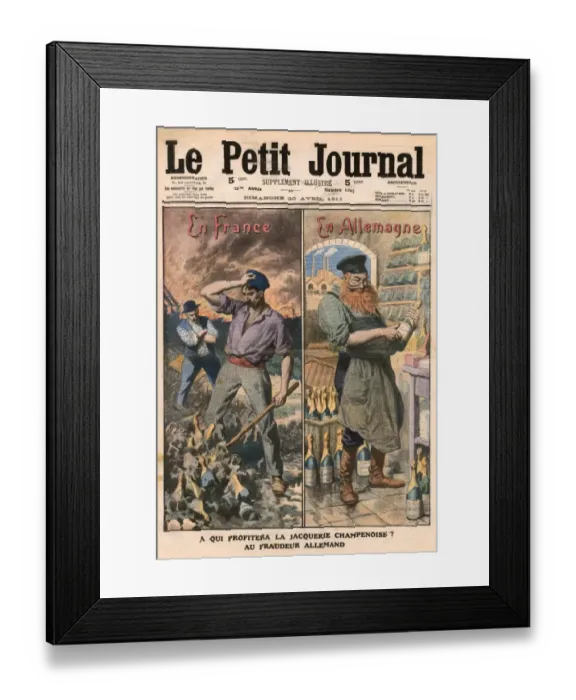 Framed Print : French / German Champagne Framed Print : French / German Champagne