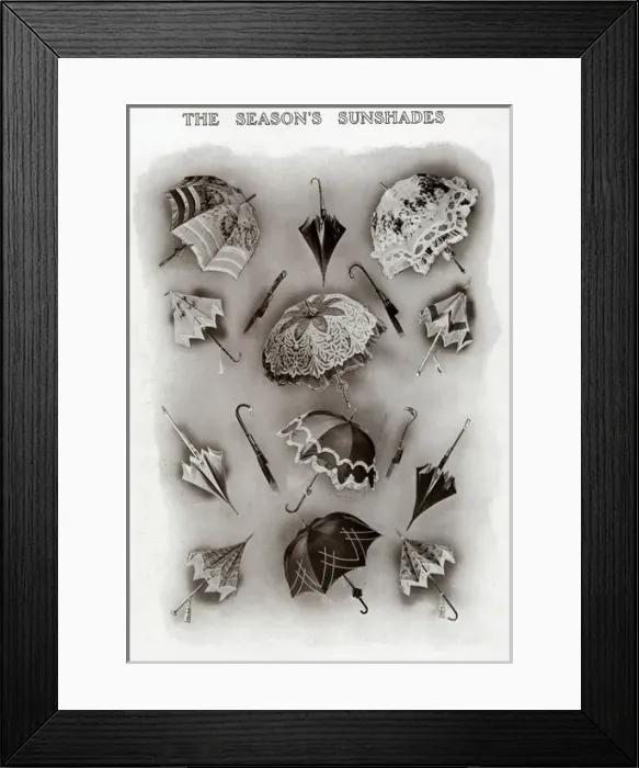 Framed Print : Sunshades for 1909