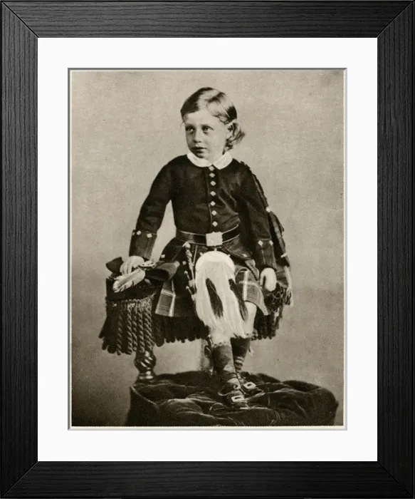 Framed Print : Prince George in Highland attire Framed Print : Prince George in Highland attire
