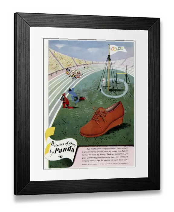 Framed Print : Advert for Panda footware 1948 Framed Print : Advert for Panda footware 1948